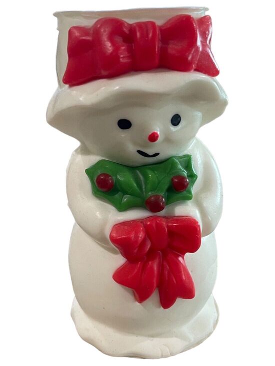 Bayberry Other - Avon SNOWMAN Christmas Bayberry Fragrance Candle Mrs. Snowlight 5 1/4" Vintage